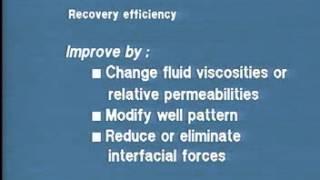 Enhance Oil Recovery  Displacement Efficiency