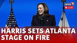 Kamala Harris LIVE  VP Harris Speech At Campaign Event In Atlanta  US Presidential Poll  N18G