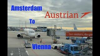 First time flying Austrian Airlines - Amsterdam to Vienna Economy