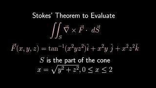 Use Stokes Theorem to Evaluate the Surface Integral