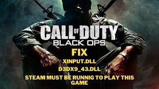 FIX COD Black Ops  D3DX9_43.dll missing  XINPUT.dll missing