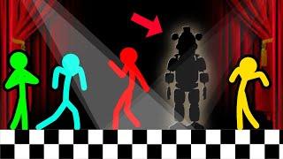 Stickman VS Minecraft FNAF Hide And Seek- AVM Shorts Animation