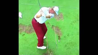 Ernie Els Golf Swing. Aerial View