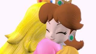 Princess Peach and Daisy hugging eachother SFM