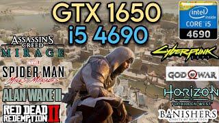 GTX 1650 GDDR5 + I5 4690 & 16GB Ram  Test In 8 Games In 2024 