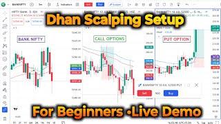 Dhan Tradingview chart Scalping  Best Scalping Setup for Beginners  Dhan Scalping Setup Live demo