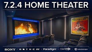 INCREDIBLE Home Theater Tour 7.2.4 w a Timeless Collection of Memorabilia Sony Anthem Paradigm