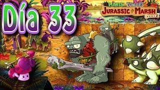 Plants vs Zombies 2 Pantano del Jurásico Día 33 Nueva Actualización 6.1.1