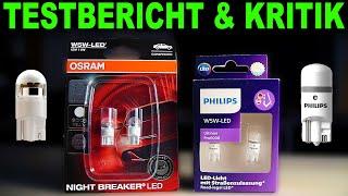  W5W LED im TEST Osram Night Breaker LED - Philips Ultinon Pro6000  Kritik Testbericht Schwächen