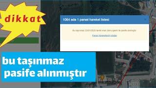 imar tsm işlemi ile pasife alınmıştır ne demek