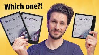 PocketBook Color eReader Showdown Era Color vs. InkPad Color 3 and InkPad Color 2