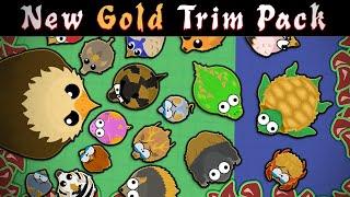 All NEW GOLDEN TRIM ANIMALS IN MOPE.IO  Mope.io New Gold Trim Animals Gameplay