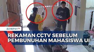 Detik-Detik Rekaman CCTV Sebelum Pembunuhan Mahasiswa UI oleh Seniornya