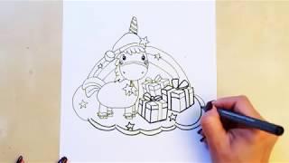 CUTE UNICORN PRESENTS - How to draw