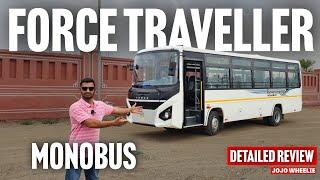 2024 Force Traveller Monobus 31+1 seater most detailed review- ₹28.99 lakh  monocoque frame bus