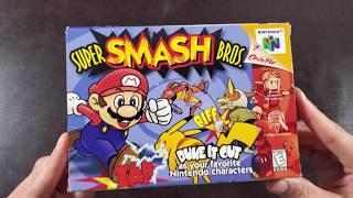 SUPER SMASH BROS N64 UNBOXING AND REVIEW 4K