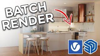 How to Create Batch Renders in Vray 5 for Sketchup  Vray for Sketchup Tutorial