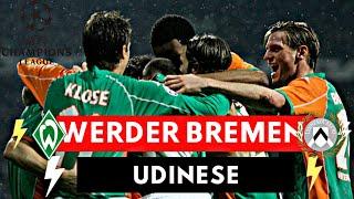 Werder Bremen vs Udinese 4-3 All Goals & Highlights  2005 UEFA Champions League 