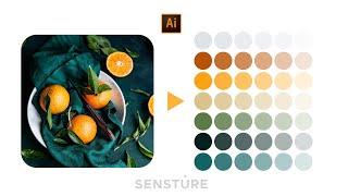 How To Create Color Palette From A Photo  Adobe Illustrator  Save To Swatches