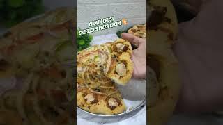 CROWN CRUST CHEEZIOUS  PIZZA RECIPE  TASTY FOOD KITCHEN #viral recipe #tastyfoodkitchen1