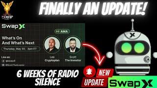 Crypto News - Update from Swapx team - Live AMA scheduled