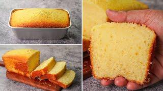 Basic Plain & Soft Vanilla Sponge Cake Recipe Without Oven  Yummy