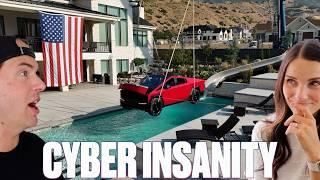 WE PUT A TESLA CYBERTRUCK IN OUR SWIMMING POOL