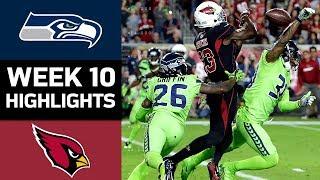 Seahawks vs. Cardinals  NFL Week 10 Game Highlights