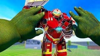 HULKBUSTER vs Hulk in Virtual Reality - Bonelab Mods Multiplayer