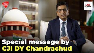 Special Message by Chief Justice of India DY Chandrachud  Lok Adalat  Law Today