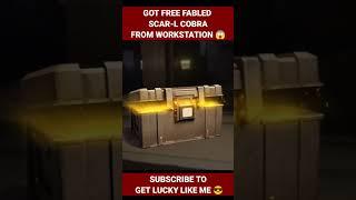 I Got Free FABLED Scar-L Cobra From Workstation Metro Royale #shorts