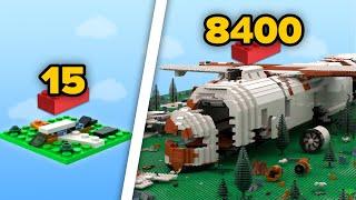 LEGO Сrashed Aircrafts in Different Scales  Comparison