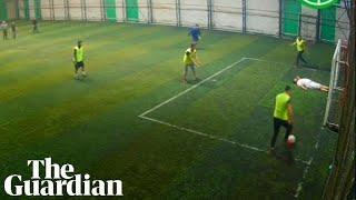 Five-a-side football game in Turkey produces series of spectacular misses