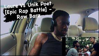 Laure Vs Unik Poet Epic Rap Battle - Raw Barz  American reaction video 🫣‍