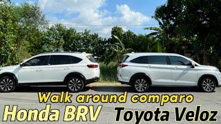 Honda BRV and Toyota Veloz  Quick walk around comparo #hondabrv #toyotaveloz #7seater