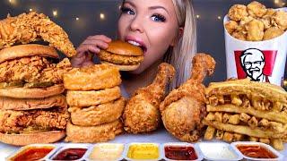 ASMR POPEYES VS KFC *MOST POPULAR FOOD* CHICKEN SANDWICH FRIED CHICKEN APPLE PIE FRIES MUKBANG 먹방