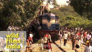 Crowded Indian train