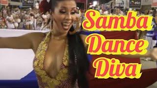Samba Dance Performance Brunette Diva at Sambadrome Rio Carnival