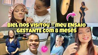 REALIZEI UM SONHO - BIEL VEIO NOS VISITAR - MEU ENSAIO GESTANTE PERFEITO - Aline vida de mãe