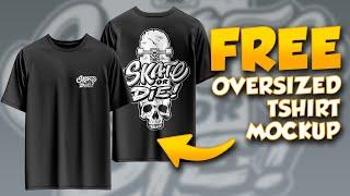 FREE OVERSIZED TSHIRT MOCKUP DESIGN STREETWEAR MOCKUP PSD