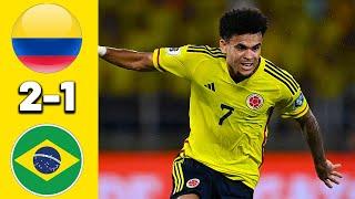 Brazil x Colombia 2-1 LUIS DIAZ SCORE 2  Highlights