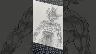 goku perfect ultra instinct drawing dragon ball #anime #drawing #dragonball #shorts