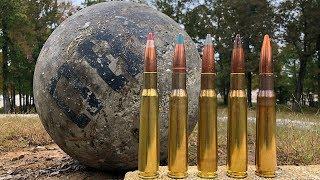 50 BMG vs Atlas Stone 380 lbs