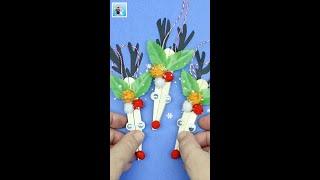 Create Stunning  Christmas Tree Decorations Using Clothespins