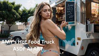 4K Hot Food Truck Fantazy  Come over my truck  AI ART LOOKBOOK