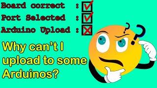 Arduino IDE not uploading - but youve set the port and board correctly what is the problem?