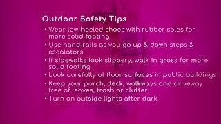 Outdoor safety tips