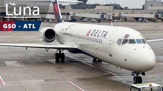 Full Flight - Delta Airlines Boeing 717-200 Flight From Greensboro to Atlanta