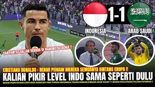 SAMPAI TERKEJUT  Cristiano Ronaldo Sampai NGOMONG GINI Usai Pertandingan Timnas Vs Arab Saudi 1-1