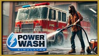 Fire Truck Cleanup in Powerwash Simulator From Filthy to Fabulous
